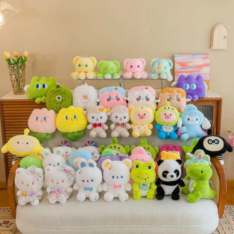 Cheap Wholesale Small Size Capsule Animal Soft Stuffed Plush Toy Shop Claw Machine Toys