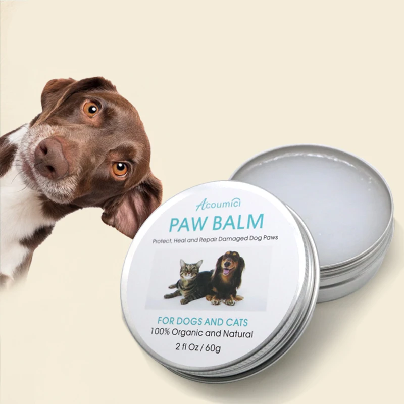 Dog Paw Balm for Dry Paws in Winter and Summer Moisturizes & Soothes Irritated Paws & Elbows, Protects from Cracks & Wounds