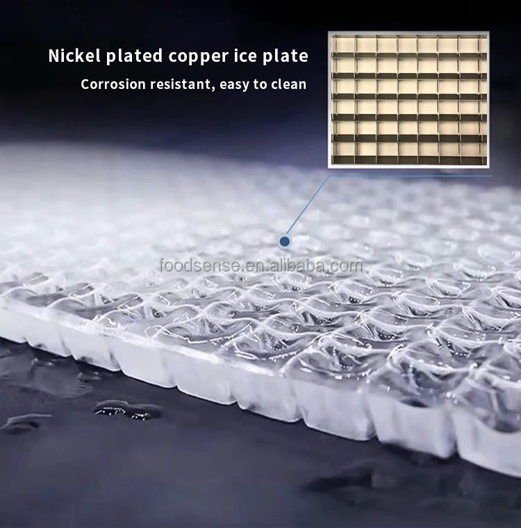 Коммерческая машина для производства льда из нержавеющей стали и АБС