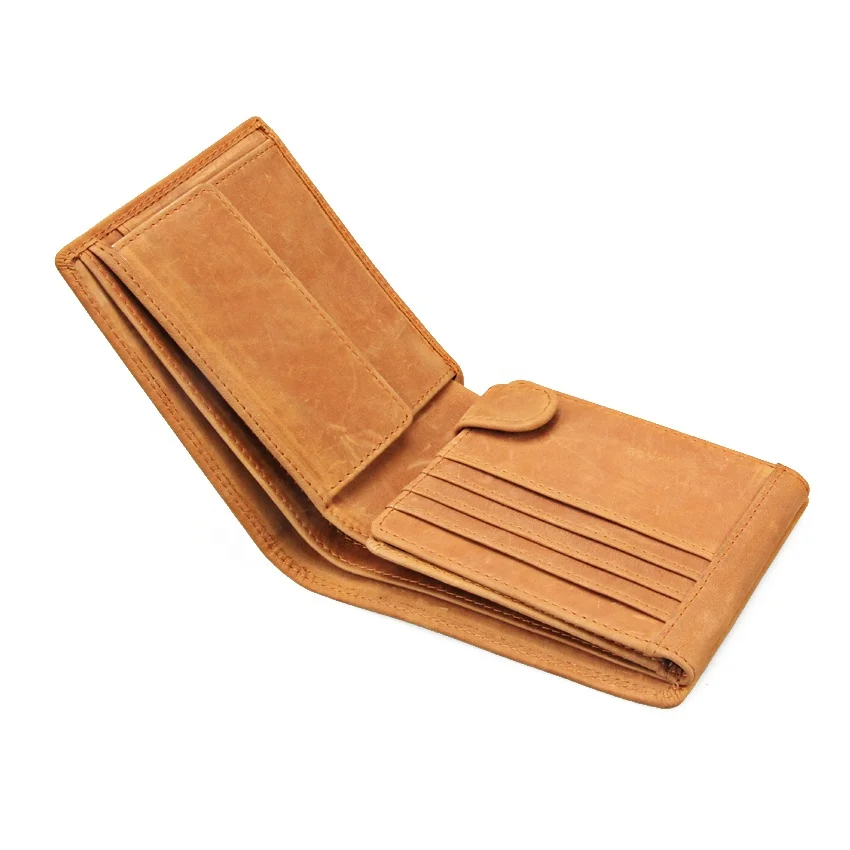 Wholesale price customized three folds many card slots wallet new design simple men wallet with coin purse