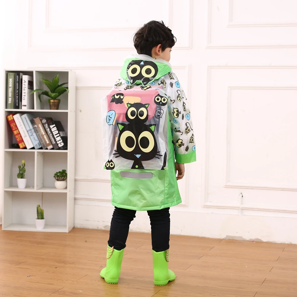 Children Favorite Cute Raincoat Protect Book Bag In The Rain