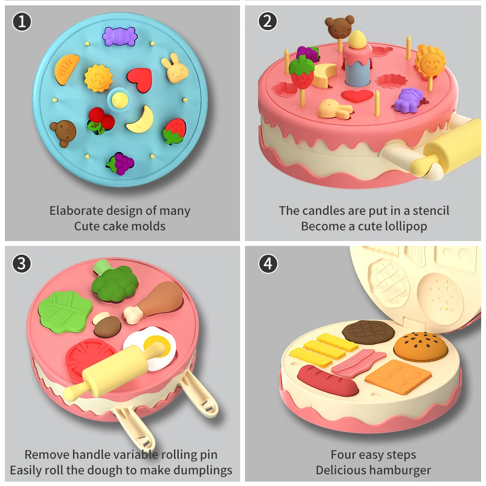 Новейшая машина для изготовления теста в виде гамбургеров, тортов, детских игрушек из глины