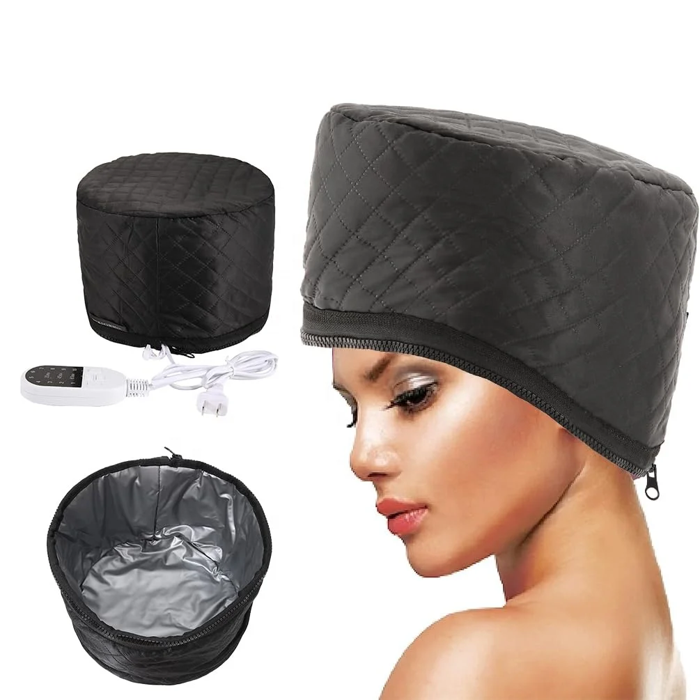 Vinnie barber supplies 10 Settings Hair Treatment Thermal Electric Heat Cap Steaming  For Curly Hair with Time Function