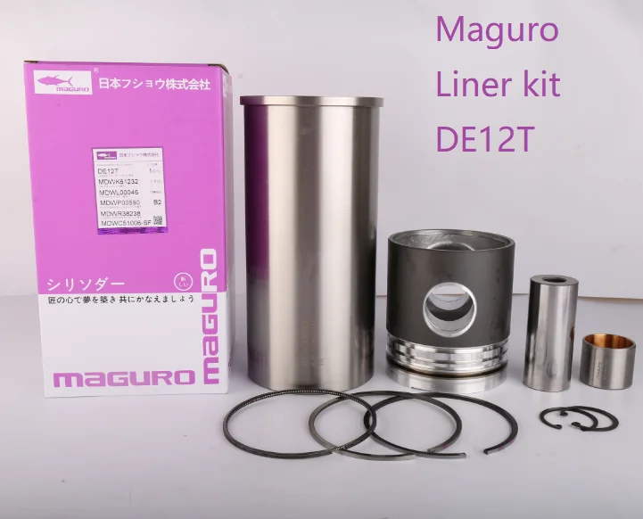 Hot sale low price Doosan Daewoo DE12 DE12T-00590 Liner kit for DX380 excavating machinery engine parts