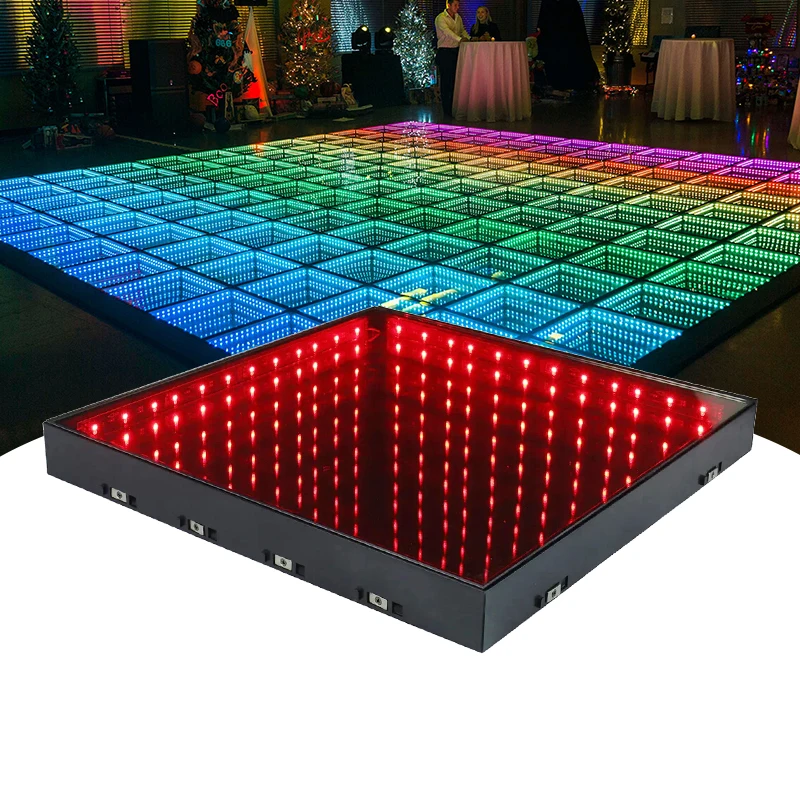 Зеркальные 3d матовые rgb панели Бесконечность интерактивный