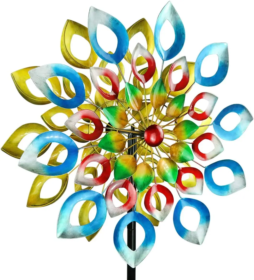 Zhongpin Wholesale Garden Supplies Hot Air Balloon Wind Spinner Wind Spinners Outdoor Metal Wind Spinner