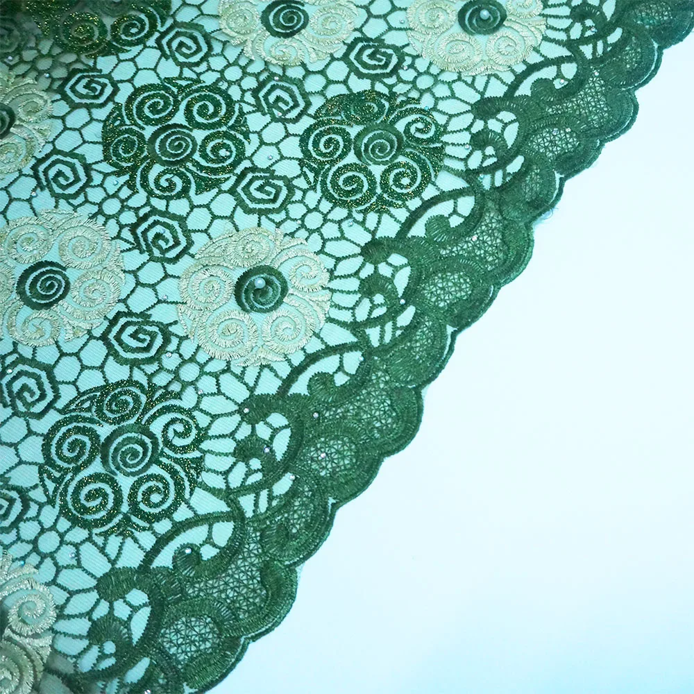 High quality  Nigerian Fabrics french lace 2019 Fashion lace african style Swiss voile lace fabric for wedding dress  SH16