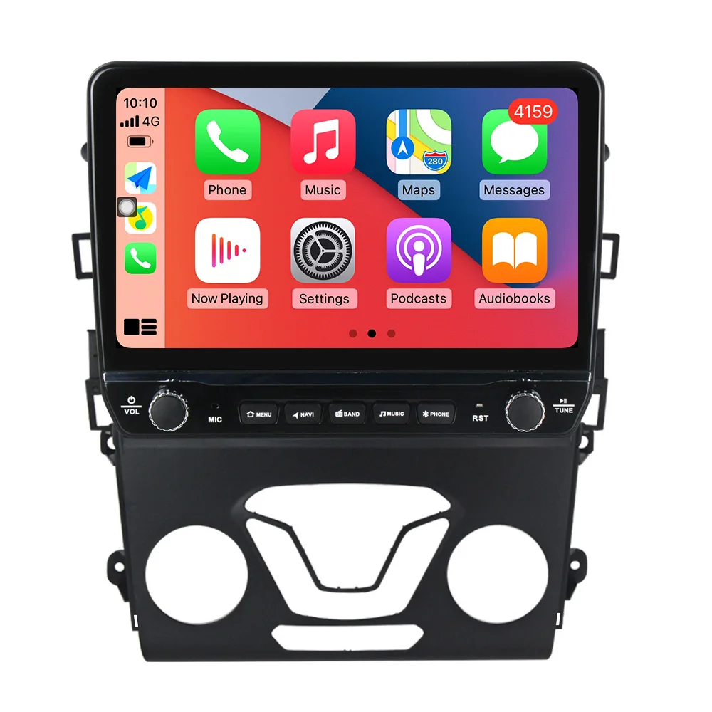 Автомобильный автомобильный DVD-плеер с 9-дюймовым сенсорным экраном и 4G LTE аудио стерео GPS DSP-функциями для Ford Mondeo Fusion 2013-2019