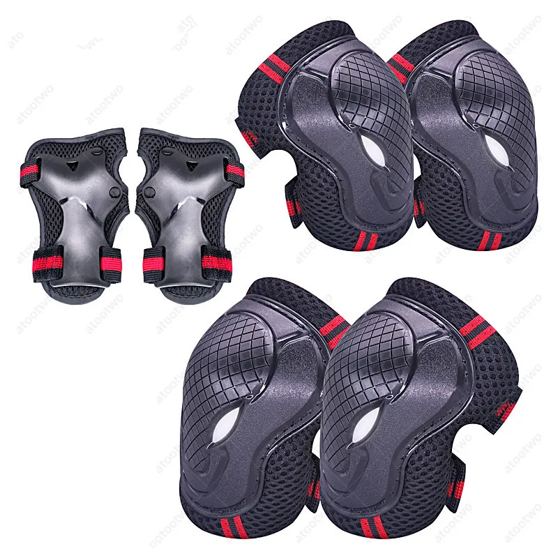 YSMLE Professional Kid and Adult Outdoor Sports Elbow Knee Pads Skateboard Bicycle Scooter Protective Gear