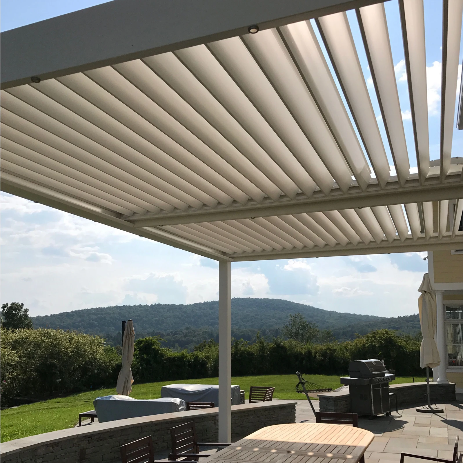 aluminium tempered glass patio covering outdoor covered aluminum roof pergola