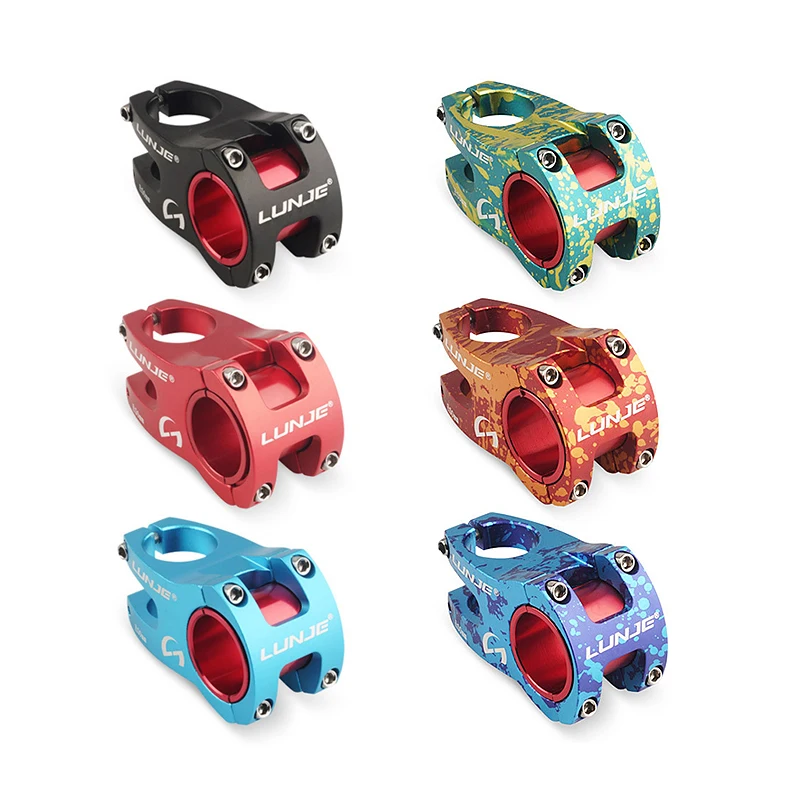 LUNJE Factory Direct Sales Support Customization 35mm/50mm Cnc High-Strength Lightweight High Strength Bmx Stem