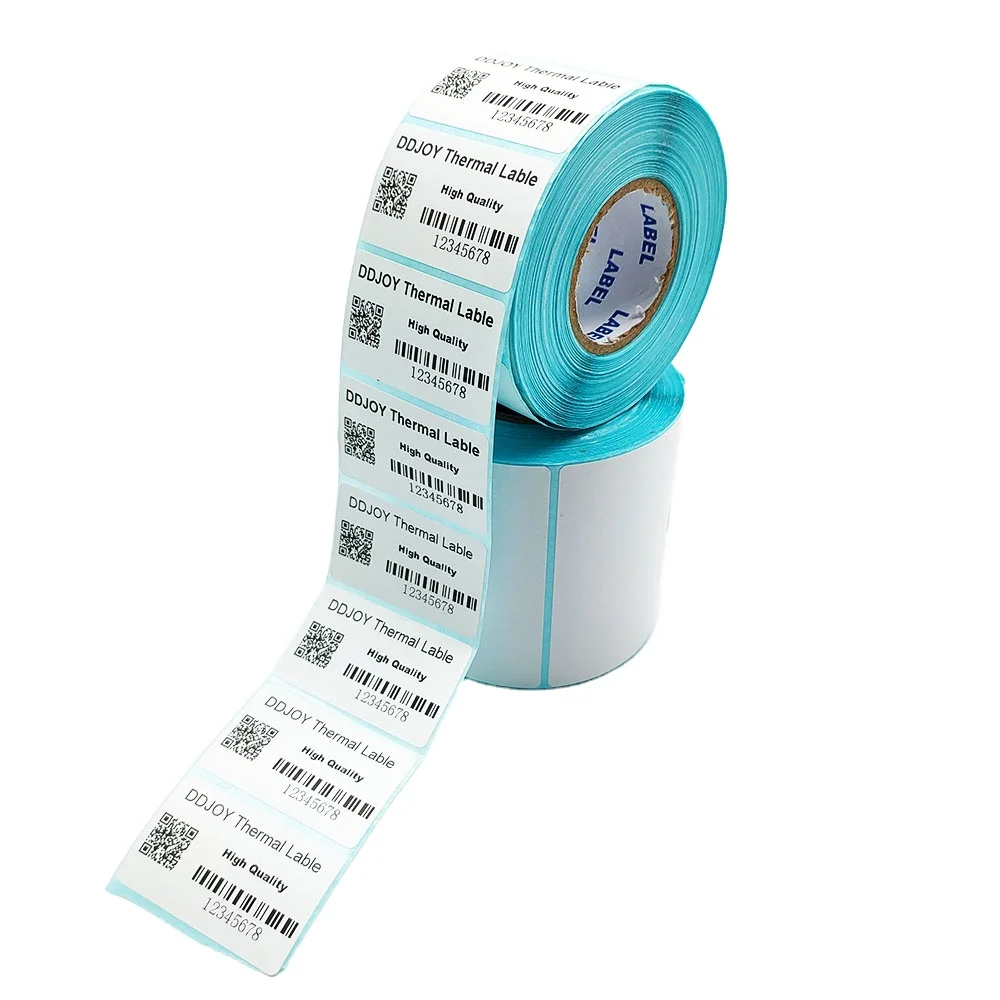 Thermal Printing Label Printable Label Different Size Custom Barcode Label Express Waybill White Digital Printing Custom Sticker