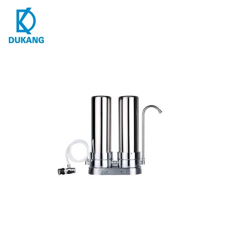Hot Selling Stainless Steel Housing Double Stage Counter Top Water Purifier