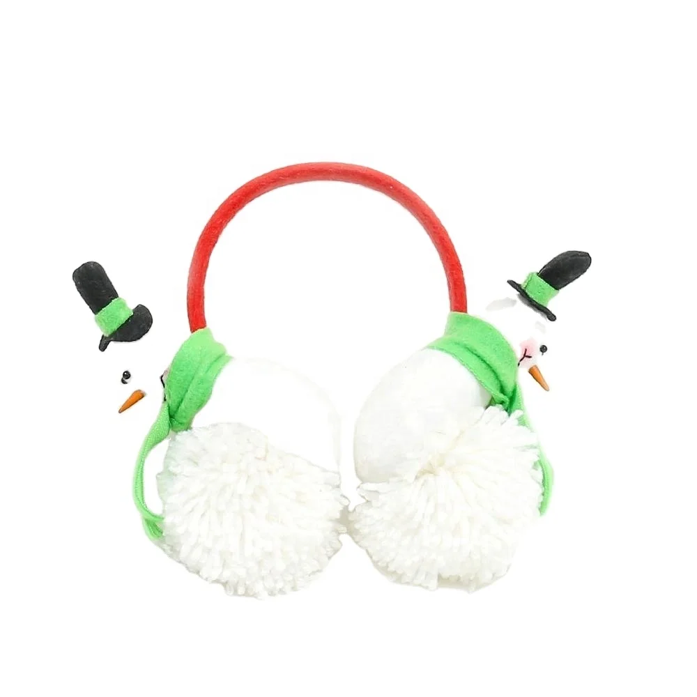 Holiday snowman earmuffs winter christmas items product