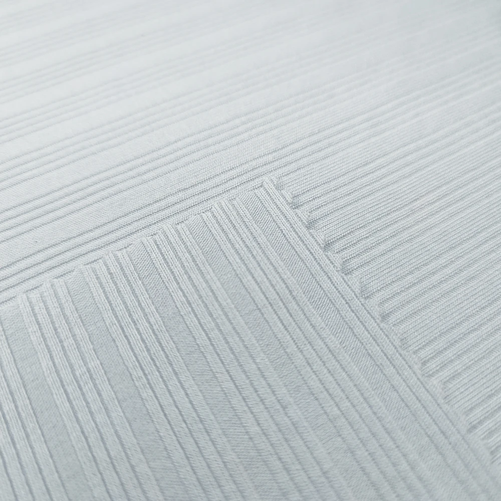 Custom 64% Polyester 28% Cotton 7% Spandex Soft Elastic Solid Dyed Knitted Stretch Rib Fabric For Cloth