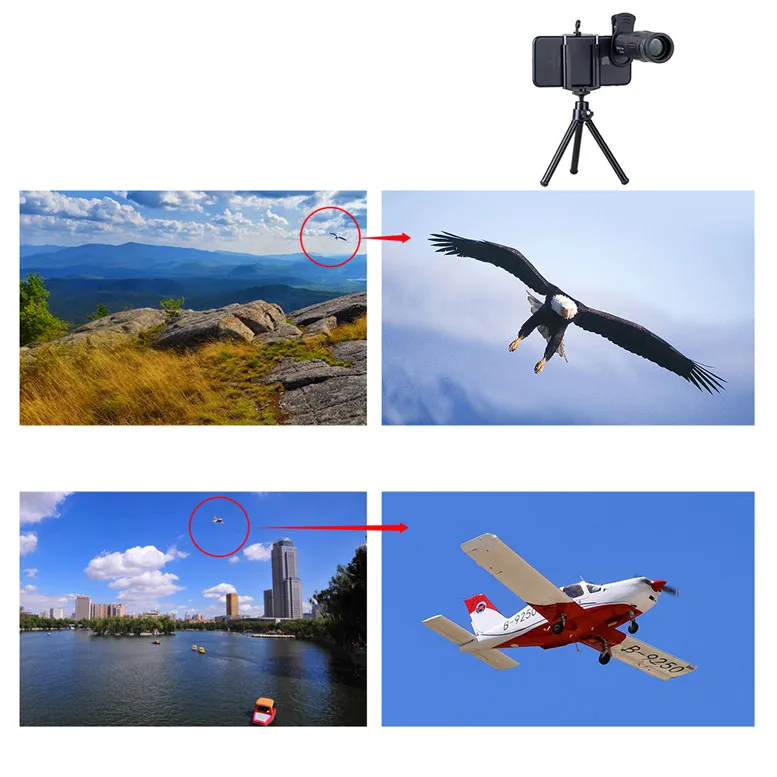 18X Telescope Zoom Mobile Phone Lens for iPhone Samsung Smartphones universal clip Telefon Camera Lens with tripod