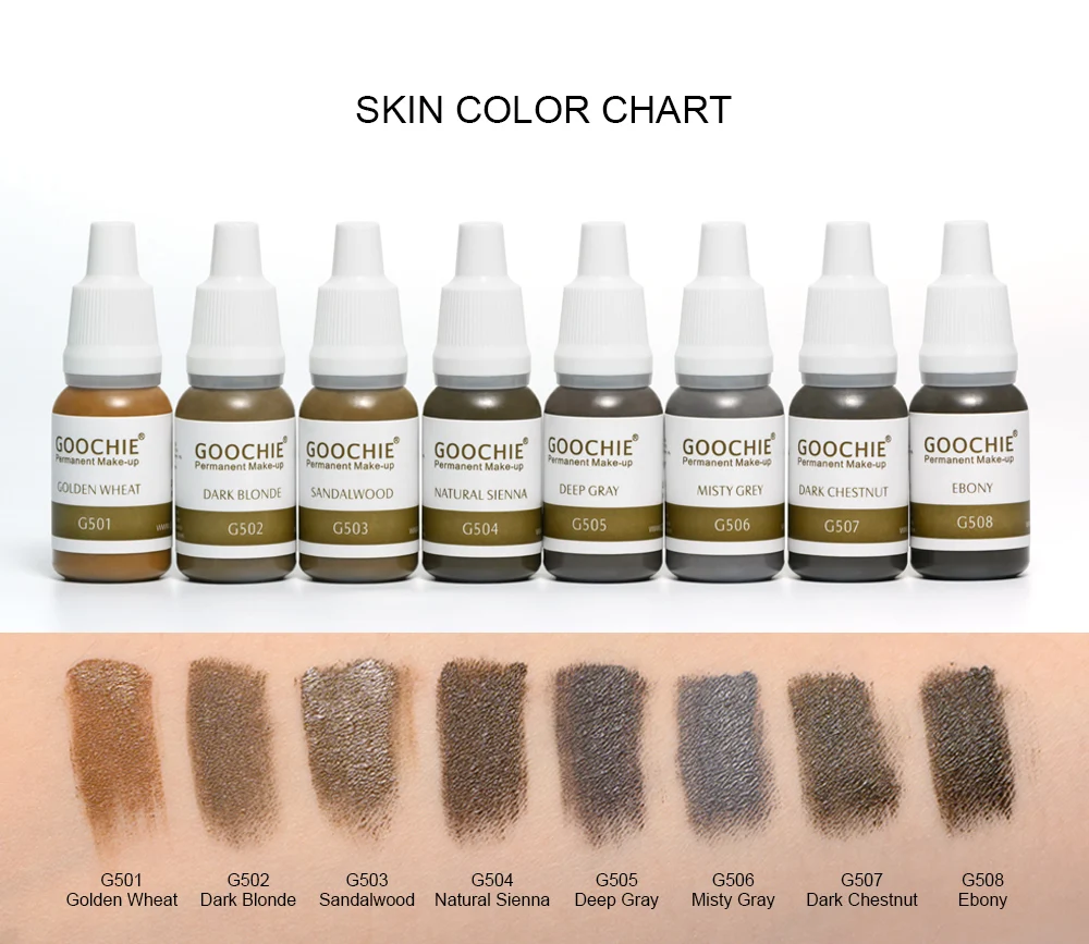 Goochie LARGE Bottle Permanent Makeup Microblading Pigment Micropigmentation Cosmetic LipTattoo Ink