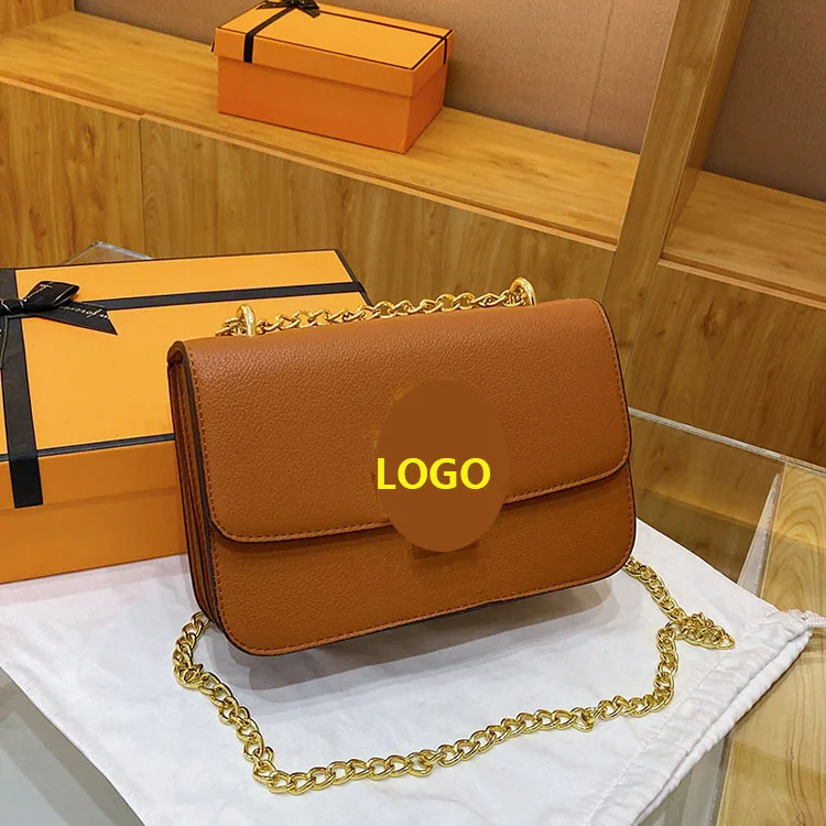 2023 new foreign trade fashion simple small square bag single shoulder crossbody chain bag for women