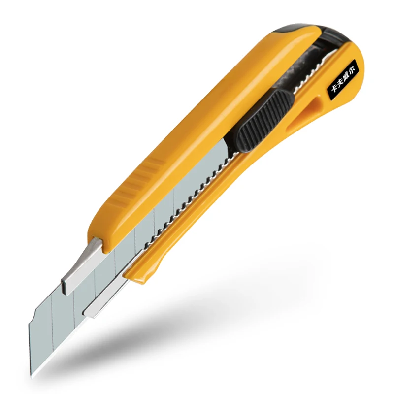 KAFUWELL KU2951 18mm Auto Lock Anti Slip Utility Knife Snap Blade Utility Knife Cutter