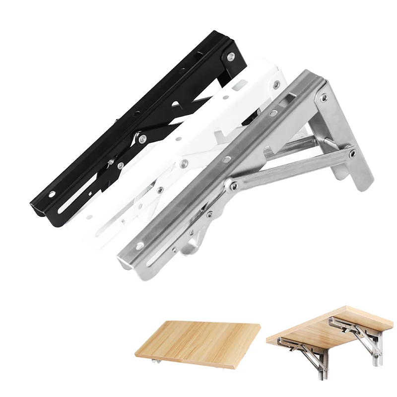 Heavy Cast Iron Kitchen Furniture Hardware Metal Tripod Frame with Bracket Shelf Support Connectors & Shelf Supports