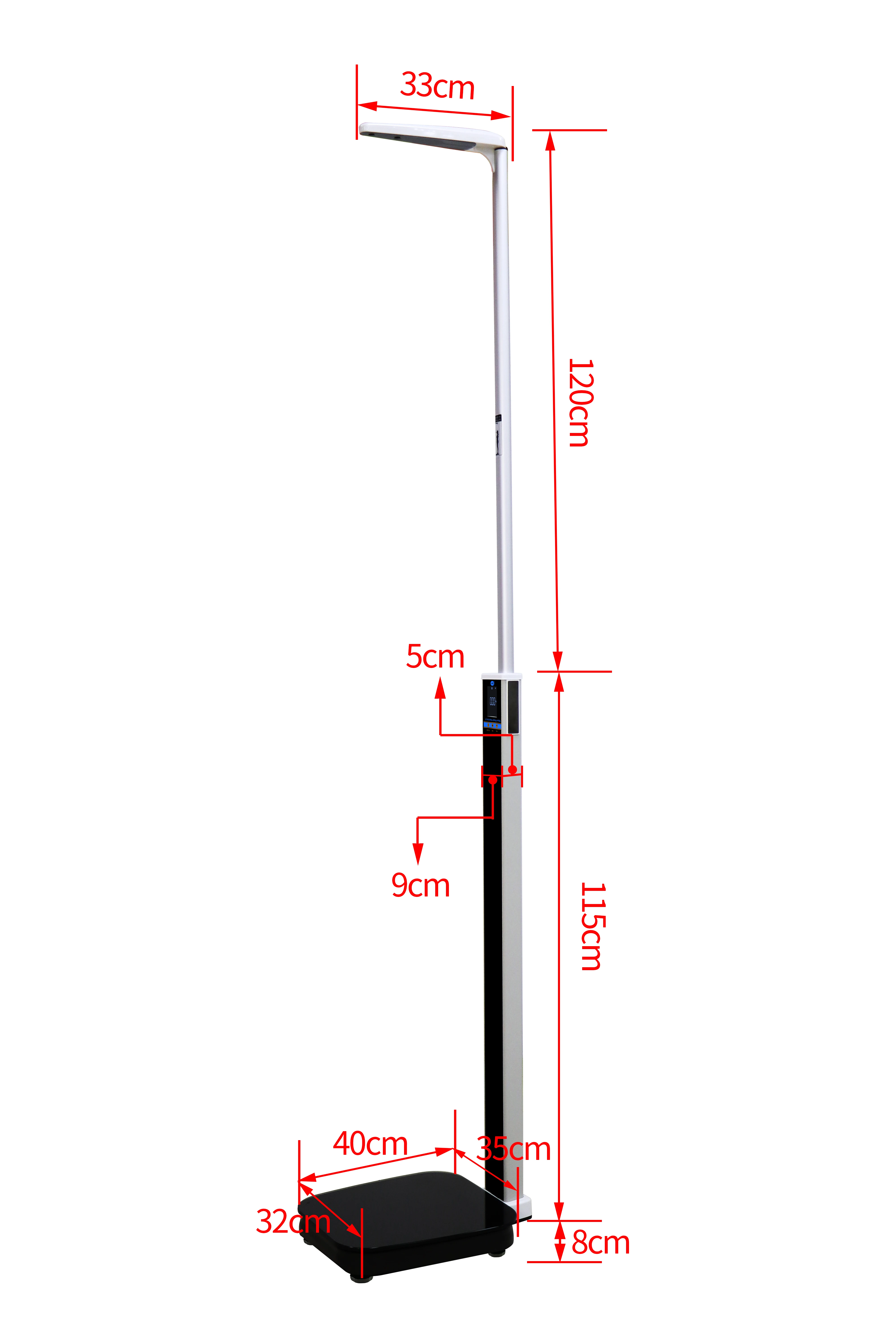 
Ultrasonic height and body fat analyzer weight scale Body Weight and Fat Scale 