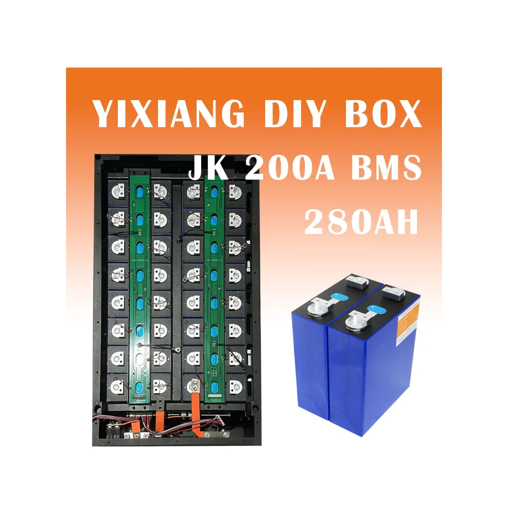 YIXIANG Hot Sale 15kwh Diy Lifepo4 Battery Box 48v 280Ah Energy Storage Battery Case Lithium ion 280Ah LiFePO4 Battery Box