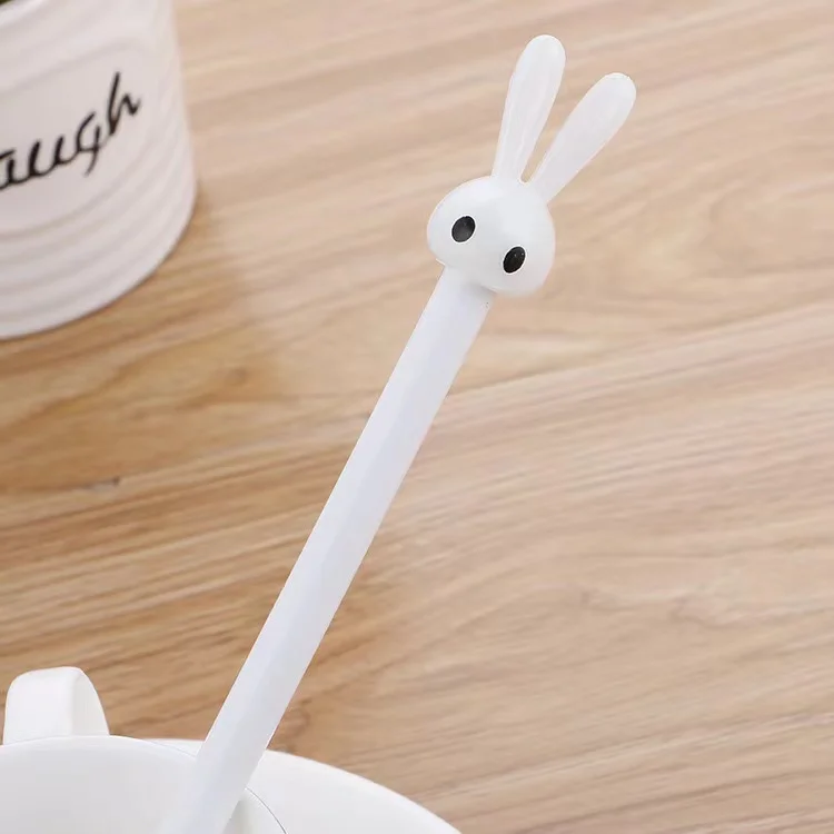 Cartoon stationery Bunny Neuter pen Cute long ear bunny signature pen Creative student Direct