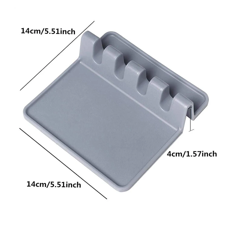 Heat Resistant Silicone Spoon rest Spoon Holder Kitchen Utensil Rest Spatula Holder