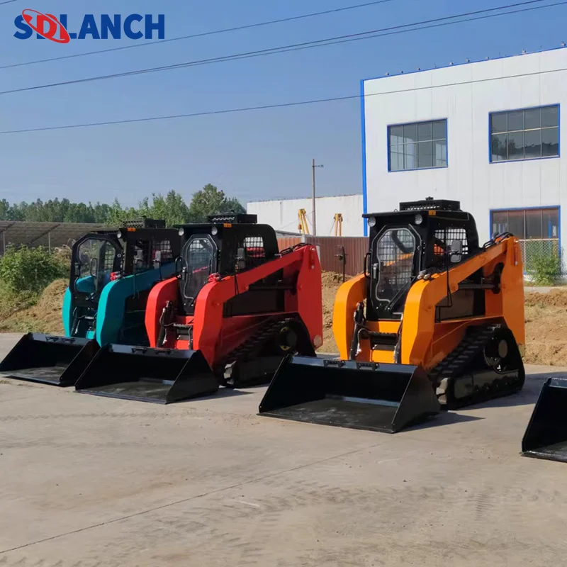 Electric Mini Skid Steer Loader With Track High Performance Small-Scale Excavation Eco-Friendly Projects