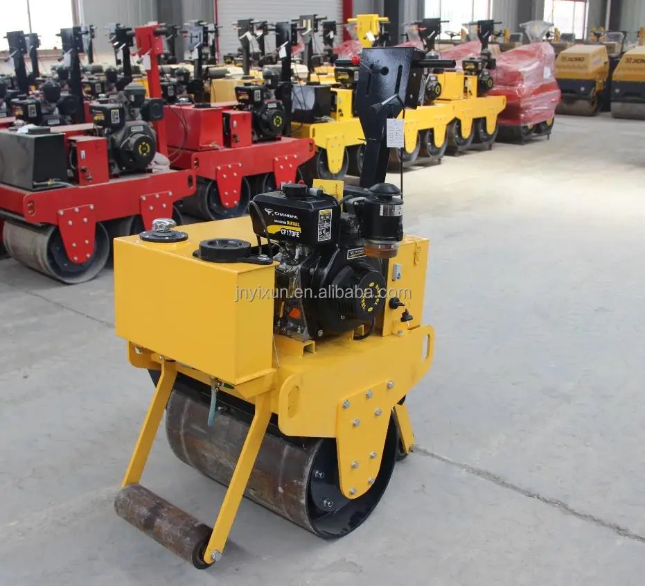 Walk-behind New vibrating road rollers 2021 single drum mini soil compactor