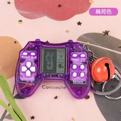 Game console keychain Multifunctional handheld mini game controller keychain puzzle cute key small electronic toy gift