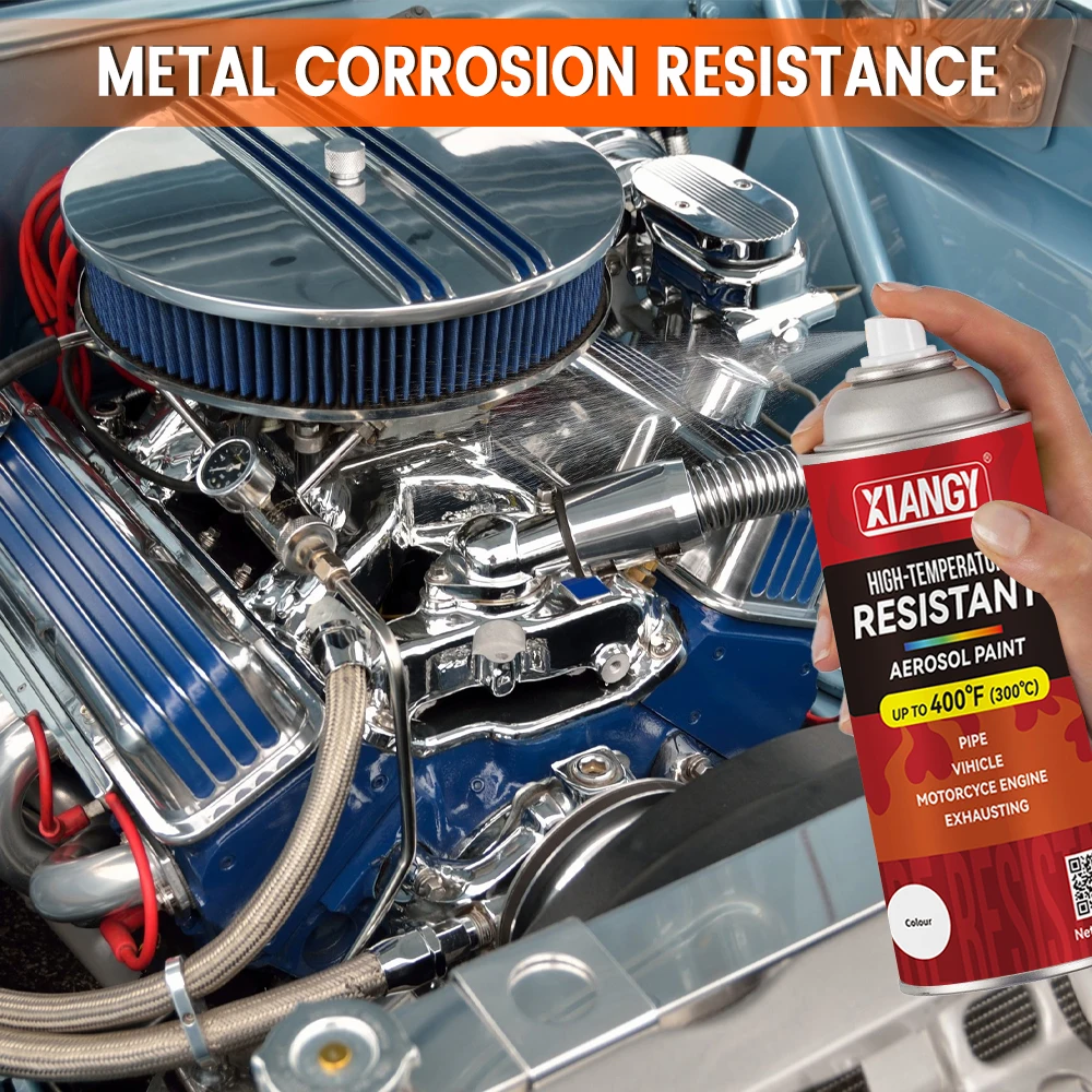 Factory Wholesale High Quality Quick Dry Heat resistant silicon-based General Car Metallic High Temperature Spray Paint