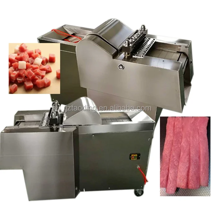
Automatic Chicken Cutting Machine Fresh Meat Cutter Beef Meat Cube Cutter Machine Frozen Pork Meat Dicer Poultry Cutting Machine 