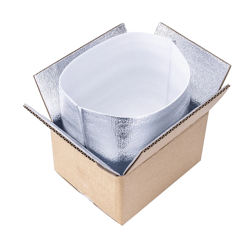 Insulated Box Liners Foamthermal Insulation Bag Liner Epe Box Liner for Chocolate Aluminium Foil Aluminum Minimalist Supermarket