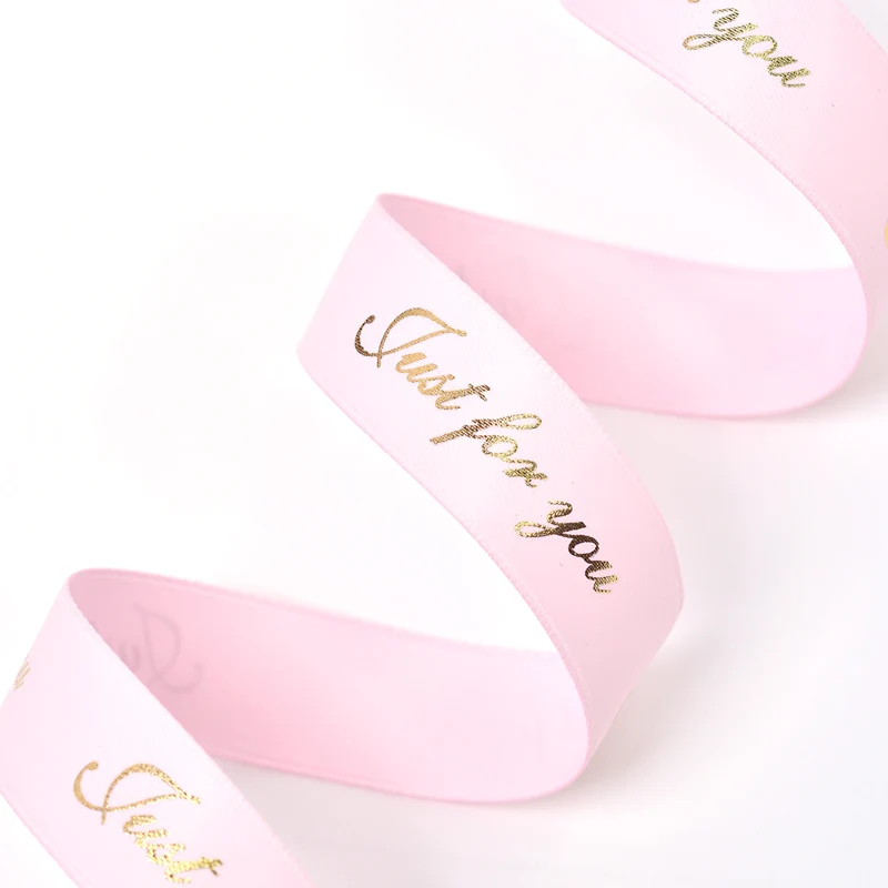  RIBEST Gift Wrap Grosgrain Customize Ribbon printed With Logo Double Faced