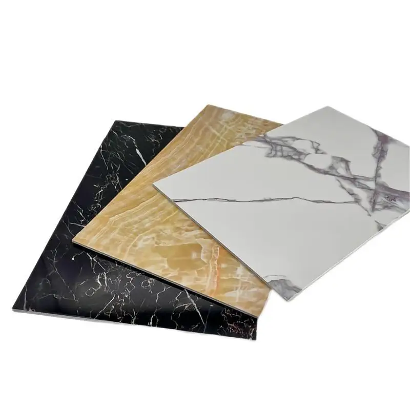 UV marble high light wall panel TV background wall