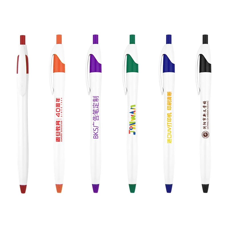 BKS Hot Sell Body Feels Comfortable To Hold Writing Smoothly Continuous Plastic Ballpoint Pen