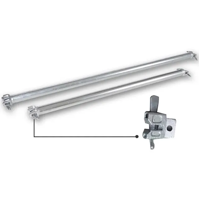 Customized steel scaffolding ledger for scaffolding system