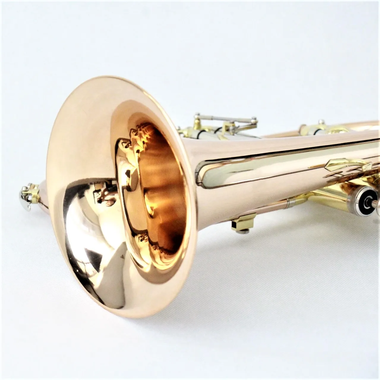 Top grade brass instruments rose gold flugelhorn good price brass flugel horn