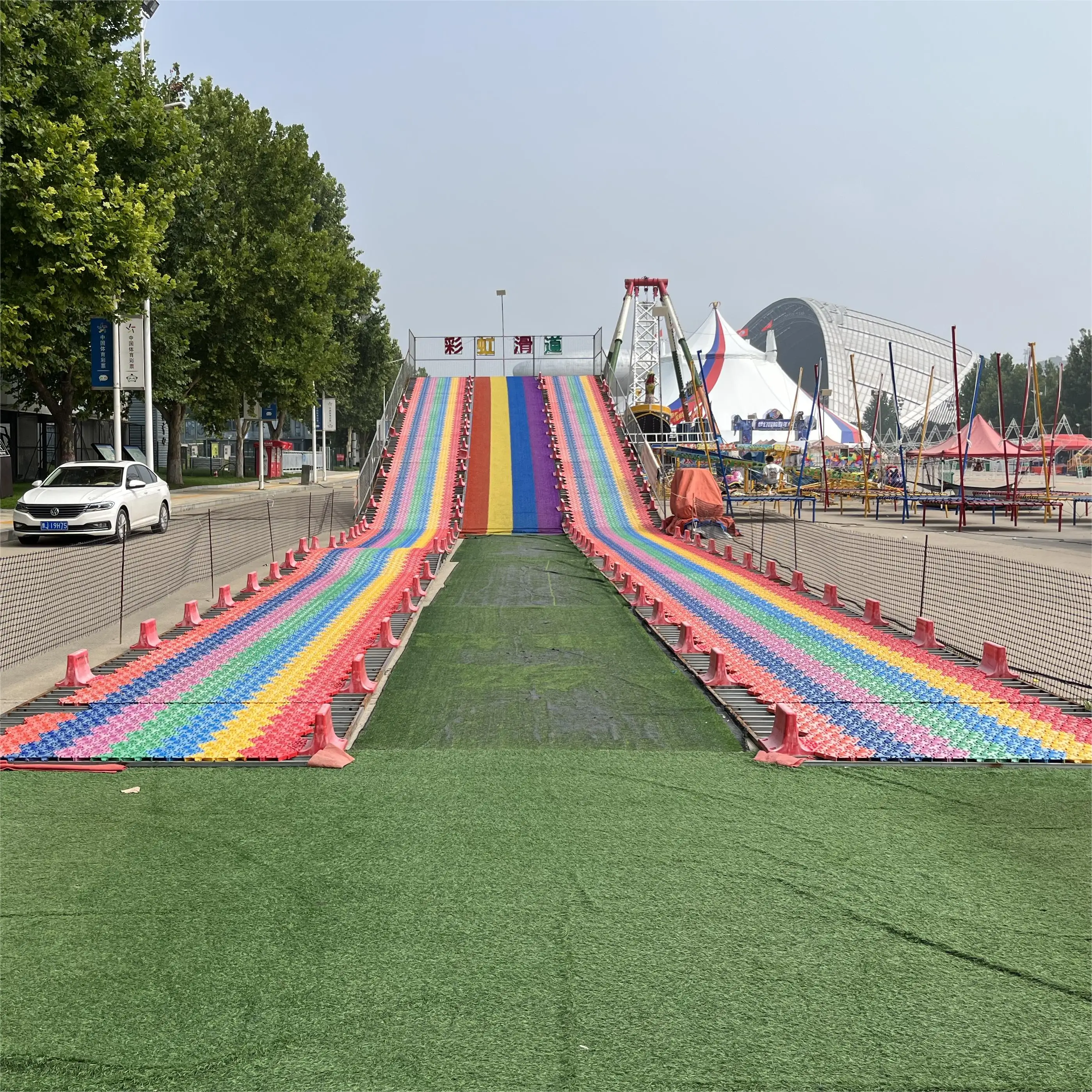 outdoors kids amusement park ride  cheap patio swings  seesaw play ground kids slides and swing play