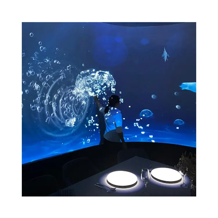 Interactive Projection Installation 3D Dynamic Virtual Room Digital Art Indoor Wall Mapping Floor Magic