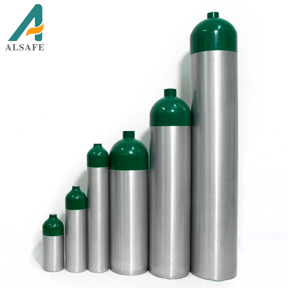 Alsafe High Pressure Aluminium Gas Tank Cylinder Carbon Dioxide Bottle for Aquarium Beverage Fire Extinguish