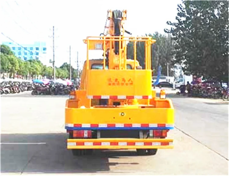 Factory Direct Sale Isuzu moving truck 1500kg high pallet bed hydraulic lift diesel aerial working truck