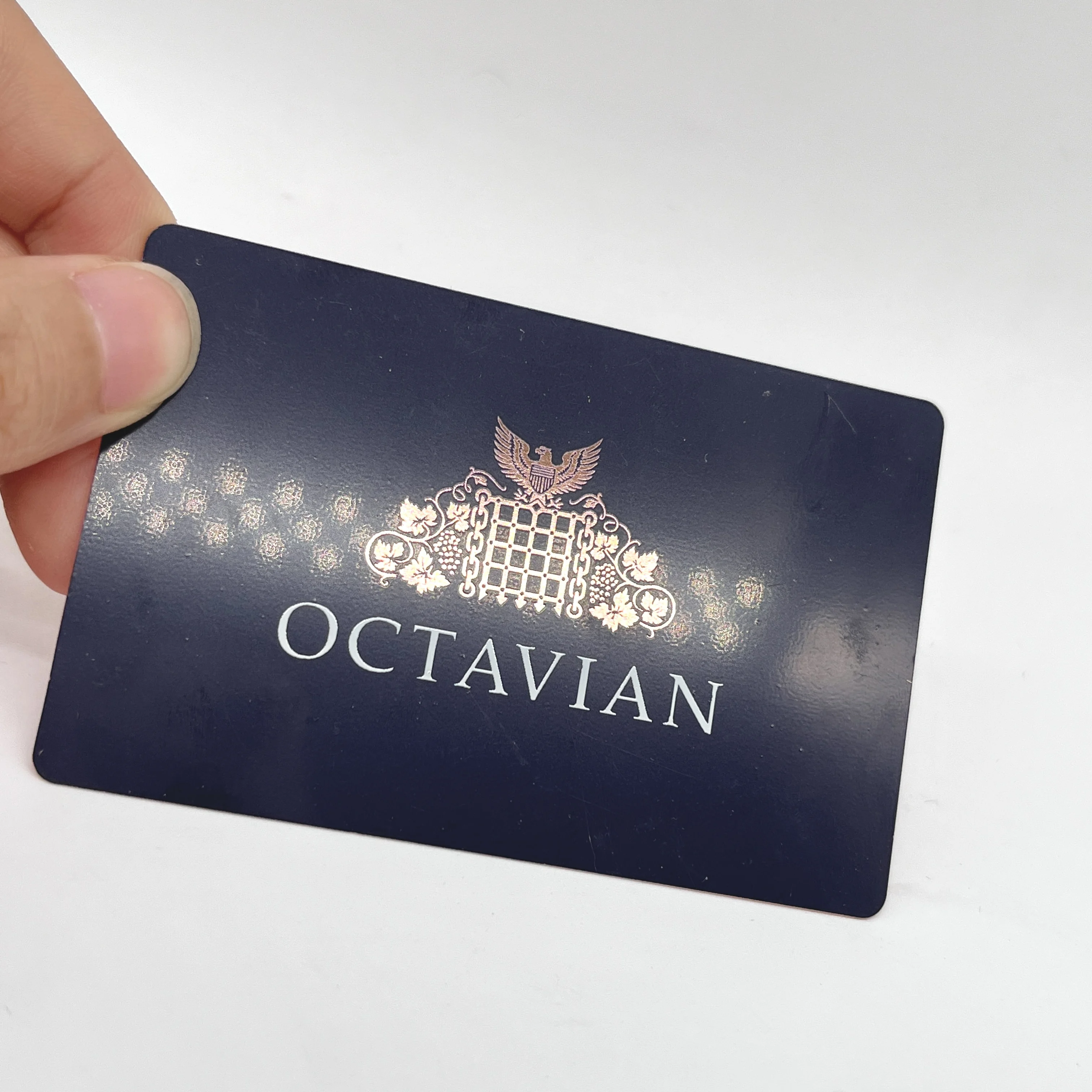 Mirror Cards Stainless Steel Black Silver Gold Silk Copper Metal Magnetic Craft Brass Surface Stripe Custom Metal Business Cards