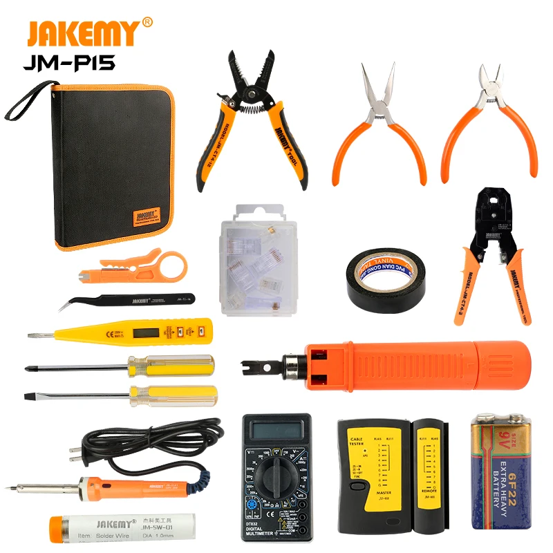 computer networking toolkit building pc network maintenance tool kit bag professional complete network repairing tool kit
