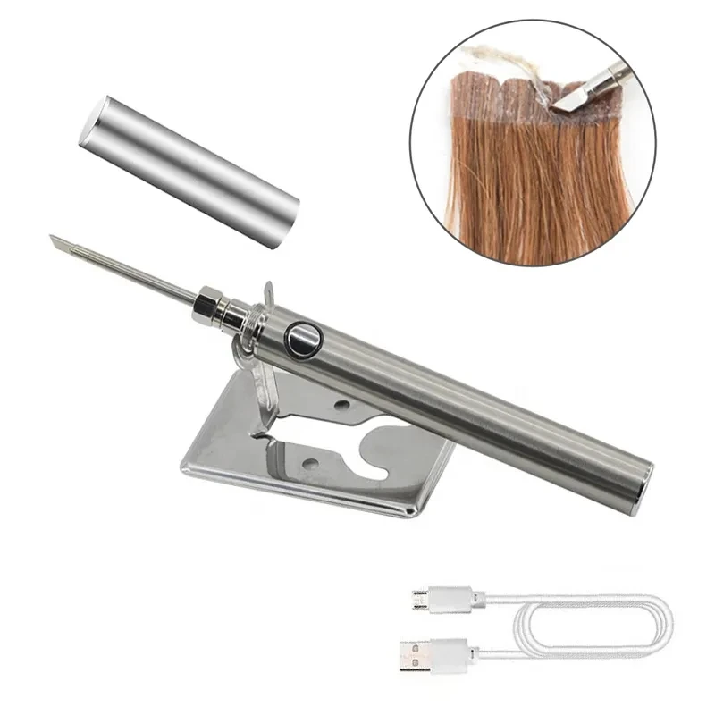 Iron Mini Heated Hair Remover Tools for Tape in Extension Tape Removal Tool Electric Adhesive Glue Tape Wigs Adhesive Remover