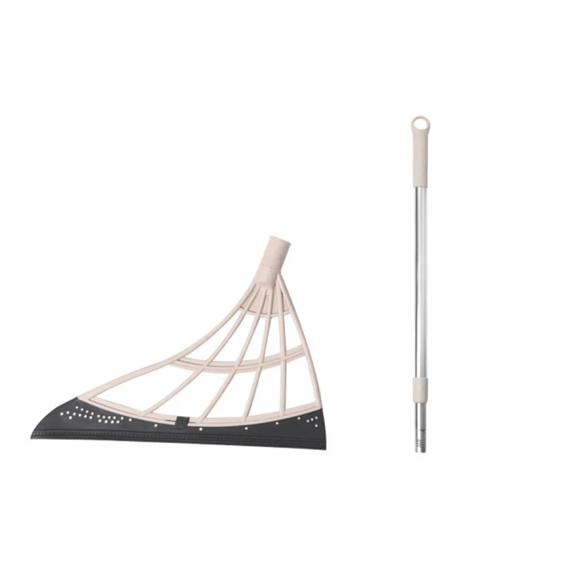 Topwill Sweeping Brush Floor Wiper Squeegee Hand Push Sweeper Rubber Broom Magic Broom for Floor Windows Cleaning Bathroom