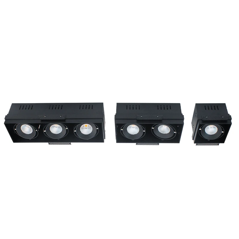 15W 18W Square Cob Led Grille Light Trimless Recessed Downlights square mini recessed spotlight Ceiling Lamp Indoor Spotlights