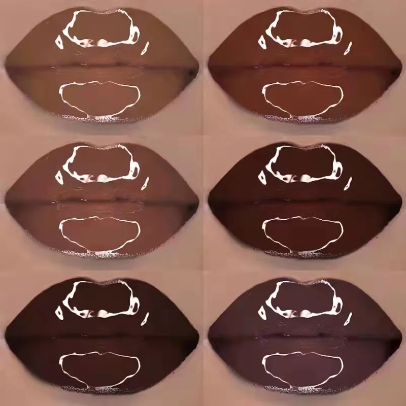 Cheap Factory Price Brown Colors Vegan No logo Organic Glossy Plumping Nude clear Custom Private Label Lip Gloss Support