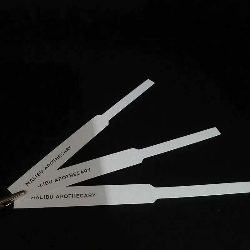 Branded Scent Testing Strips Fragrance Paper Strips Tester Perfume Paper Scent Cards